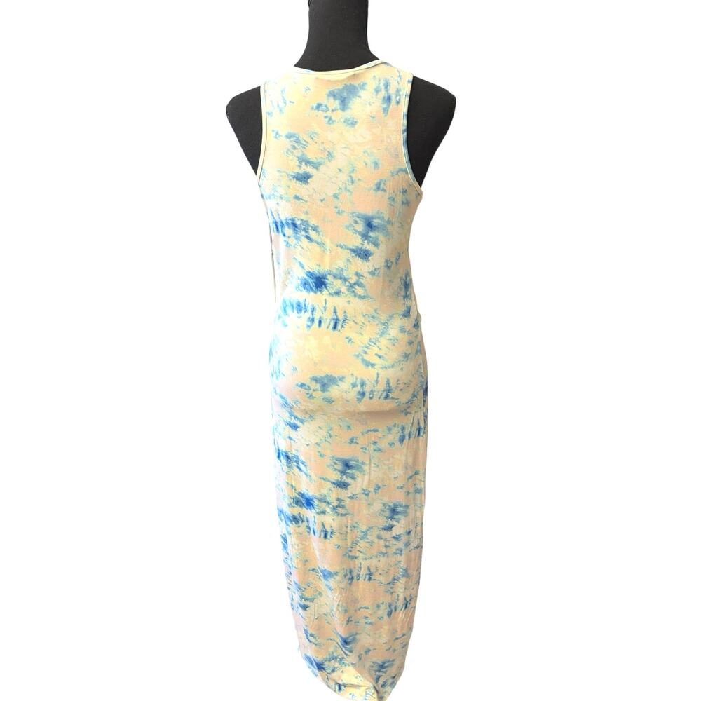 TART Collections Tie Dye Maxi Dress Size M Sleeveless Knot Waist Rayon - Picture 4 of 7